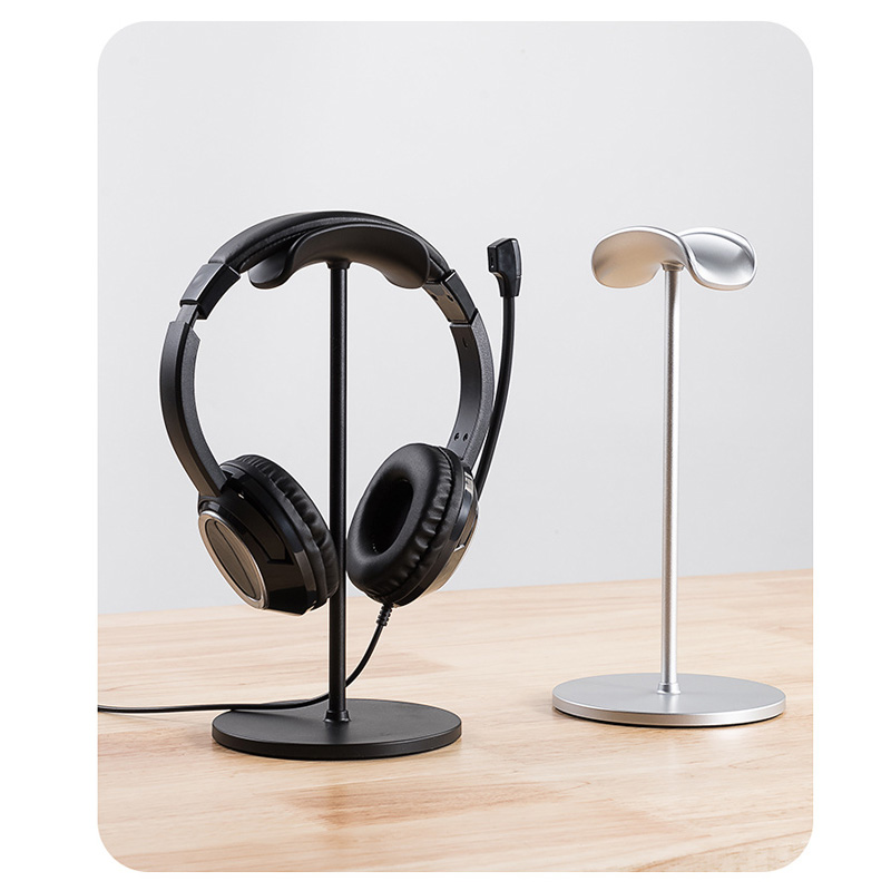 Headphone Stand Desk - 금속 헤드 장착형 헤드폰 스탠드 미끄럼