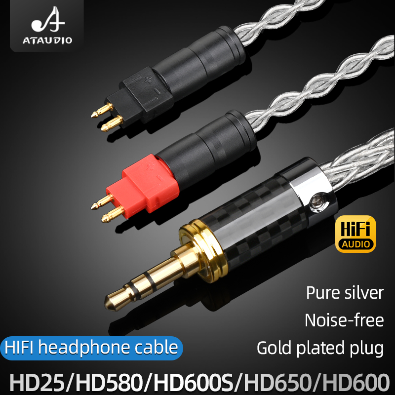ATAUDIO HiFi 순수 실버 2.5mm 3.5mm - Sennheiser Headphone Hd 25 리뷰 및 가격